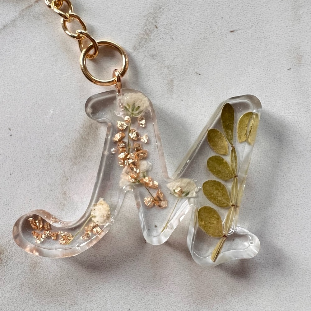 Handmade Initial Keychain | Letter M - Picture 3 of 4